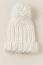 Francesca's Sarina Cable Knit Beanie - Ivory