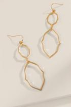 Francesca's Ellen Moroccan Drop Earrings - Gold