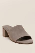 Xoxo Henrietta Peep Toe Mule - Taupe