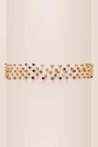 Francesca's Everly Illusion Tattoo Choker In Gold - Gold