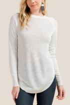 Francesca's Danica Confetti Knit Sweater - Ivory