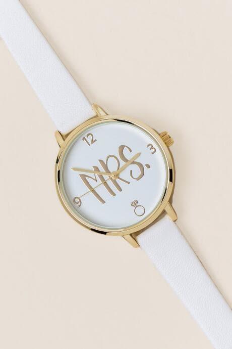 Francesca's Mrs. Watch - White