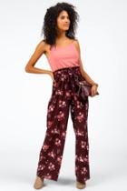Francesca's Jace Stripe Jumpsuit - Rose