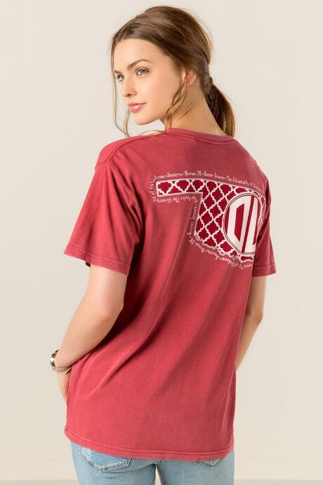 Pressbox University Of Oklahoma State Tee - Red