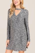 Alya Elisabeth Gigi Pearl Knit Dress - Gray