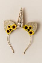 Francesca's Wendy Sunflower Caticorn Headband - Marigold