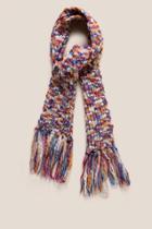 Francesca's Kenzie Rainbow Chunky Knit Scarf - Multi