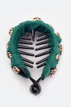 Francesca's Evelyn Ponytail Claw - Emerald