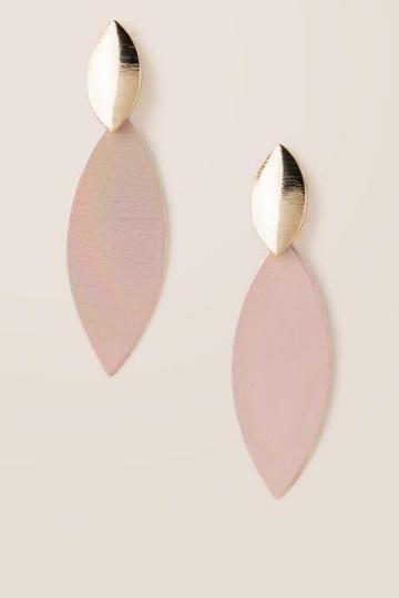 Francesca's Annalee Resin Earrings - Blush