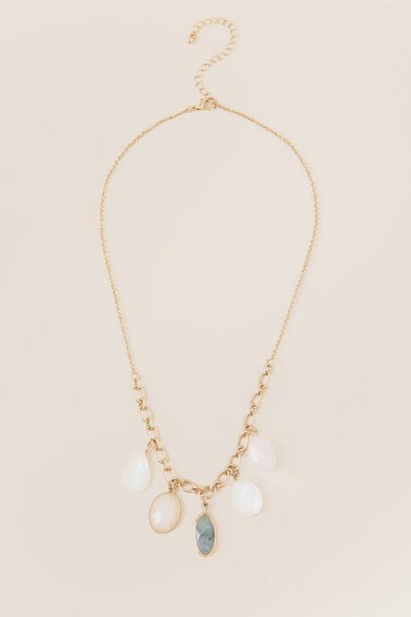 Francesca Inchess Charlie Stone Charm Necklace - Multi