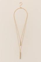 Francesca's Amba Vertical Bars Layering Necklace - Gold