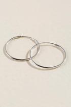 Francesca's Myla Sterling Silver Hoops - Silver