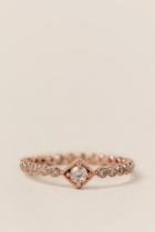 Francesca's Rosalie Crystal Ring - Rose/gold