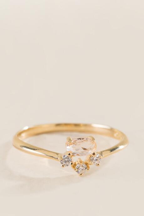 Francesca's Mia Crystal Cluster Ring - Gold