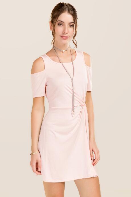 Alya Pippa Wrap Knot Dress - Blush