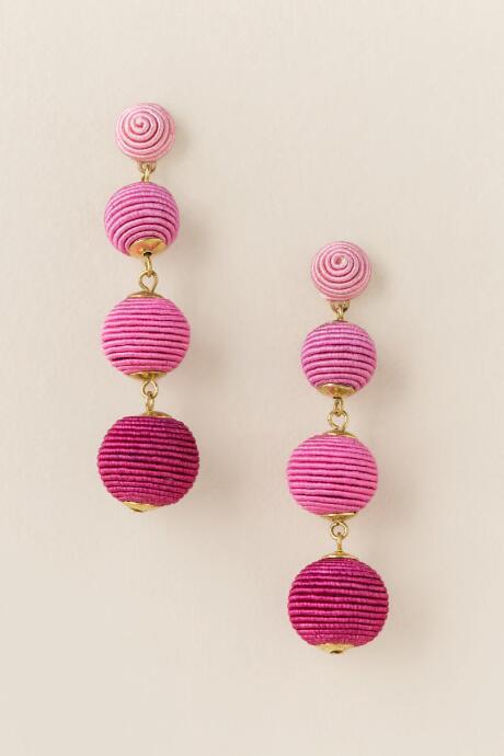 Francesca's Lisette Bauble Ball Drop Earring In Neon Pink - Neon Pink