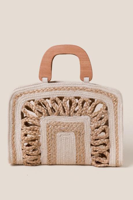 Francesca's Seraphina Woven Jute Tote - Natural