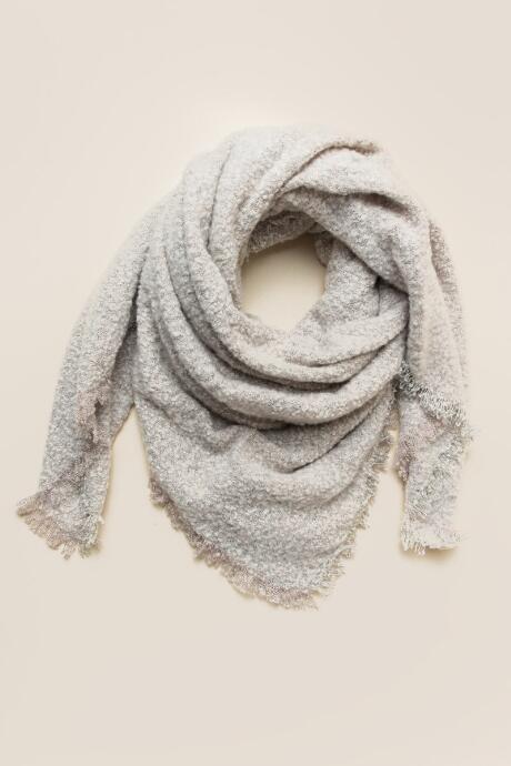 Francesca's Marilena Boucl Square Scarf - Mauve