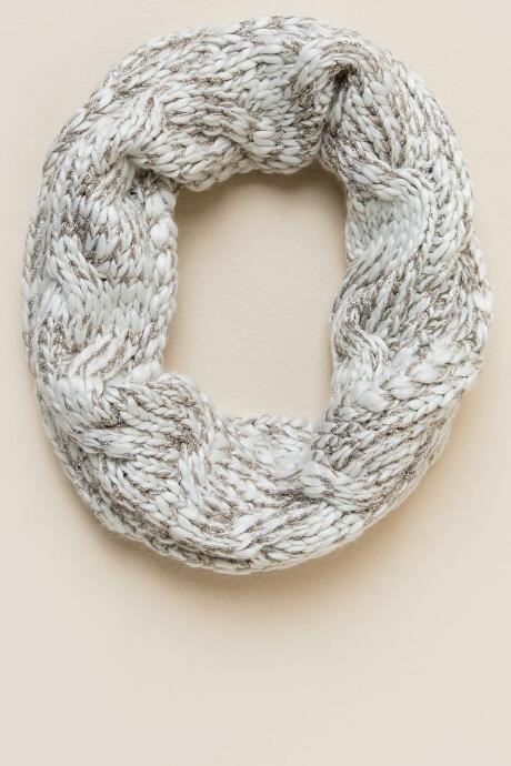 Francesca's Demi Loop Scarf - White