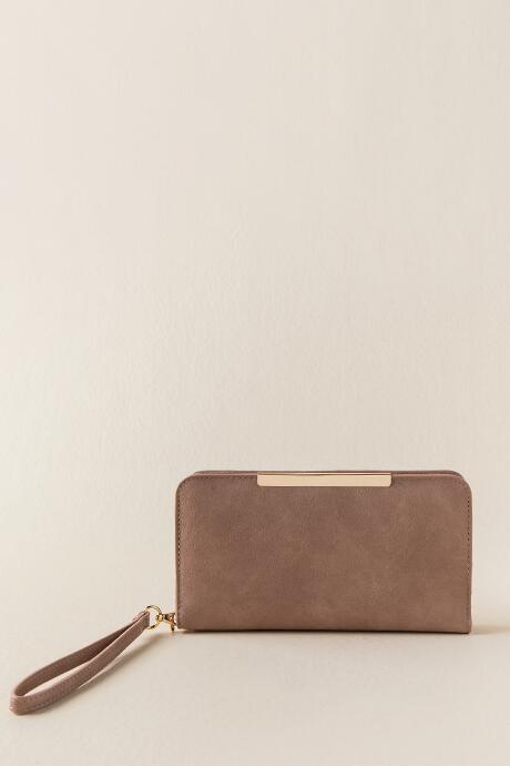 Francescas Elena Zip Around Wallet - Mauve