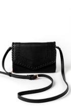 Francesca's Molly Perforated Wallet - Black
