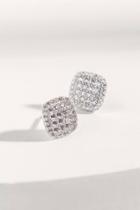 Francesca's Millie White Crystal Earrings - Crystal