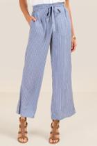 Francesca's Jayden Wide Leg Striped Pant - Lite