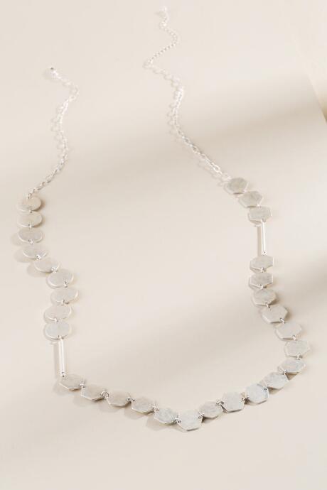 Francesca's Winnie Metal Necklace - Silver