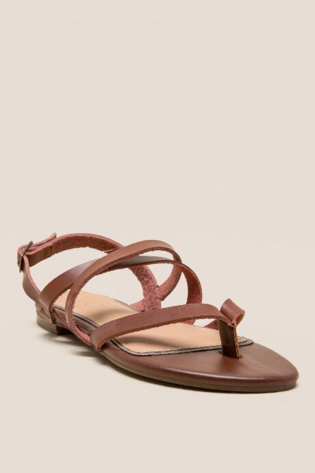 Francesca Inchess Dainty Strappy Gladiator Sandal - Brown