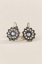 Francesca's Charlie Pearl Floral Burst Earrings - Pearl