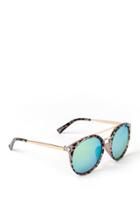 Francesca's Renee Tort Sunglasses - Blue