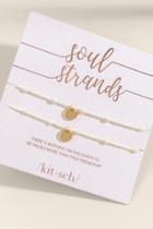 Francesca's Kitsch Soul Strand Circle Bracelet - Ivory