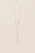 Francesca's Reese Linked Y Necklace In Gold - Gold