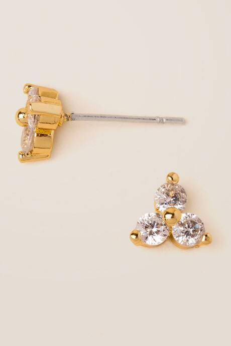 Francesca's Arlise Crystal Stud Earring - Crystal