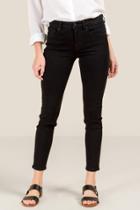 Harper Heritage Mid Rise Cropped Jeans - Black