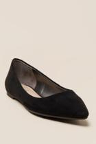 Francesca's Riley Pointed Toe Flat - Black