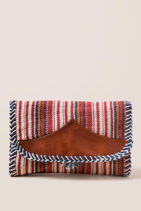 Francesca's Naomi Clutch In Red - Red