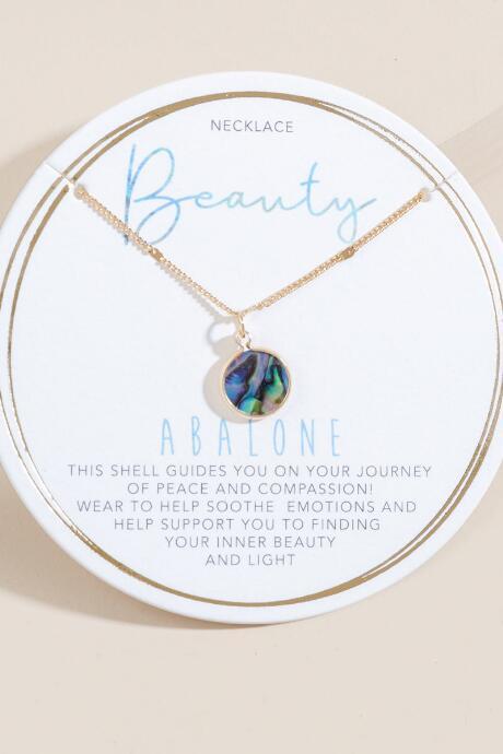 Francesca Inchess Beauty Abalone Pendant Necklace - Light Blue