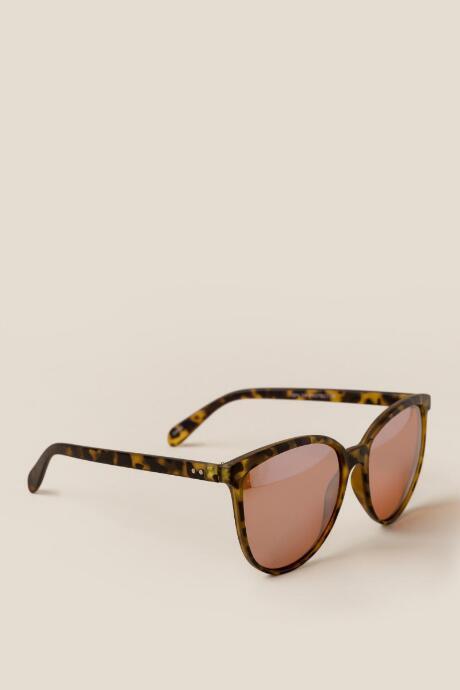 Francesca's Aria Matte Sunglasses - Tortoise