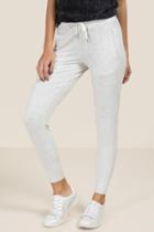 Francesca's Viola Side Seam Jogger - Heather Oat
