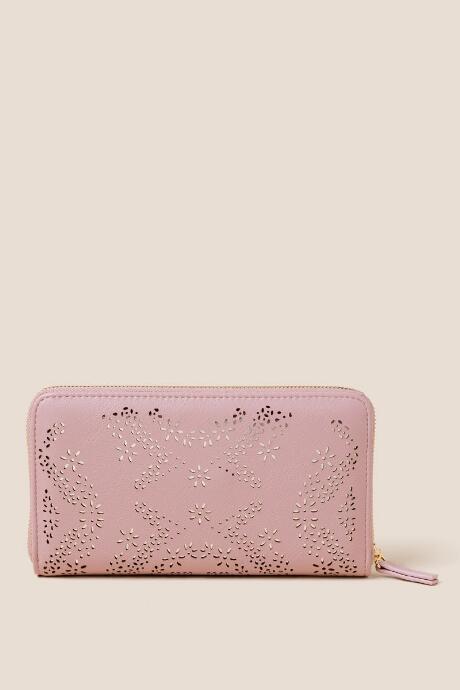 Francesca's Kathryn Zip Around Wallet - Blush