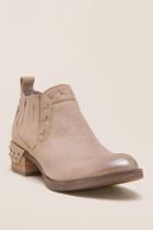 Francesca Inchess Miss M Stitch & Stud Bootie - Cream