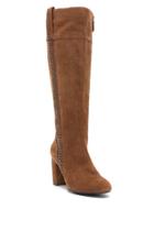 Xoxo Bernadette Suede Whipstitch Boot - Cognac