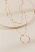 Francesca's Alexa Layered Chain Necklace - Gold