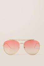 Francesca Inchess Gillespie Mirrored Aviators In Pink - Pink