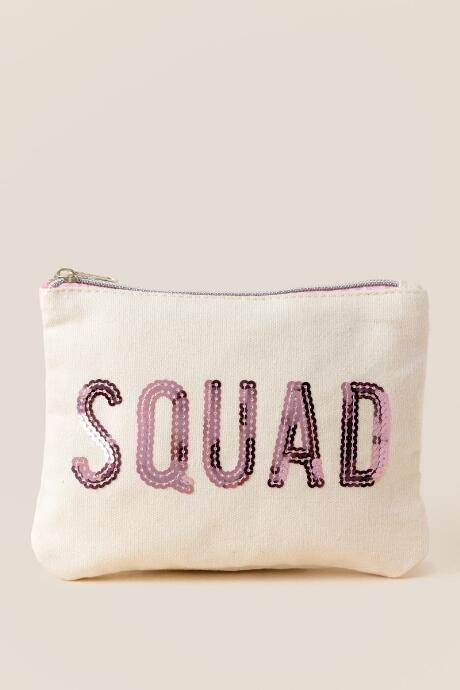 Francescas Bride Squad Cosmetic Bag - Pink