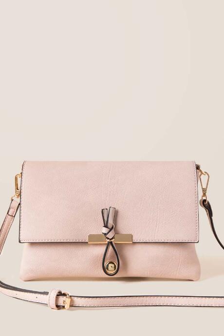 Francescas Arisha Hook Closure Crossbody - Blush