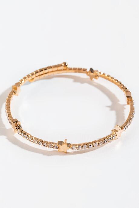 Francesca's Caitlyn Star Cupchain Bangle - Gold