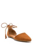Jp Originals Sequel Tassel Tie D'orsay Flat - Cognac