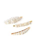 Francesca's Cindy Cluster Pearl Bobby Pin - Gold